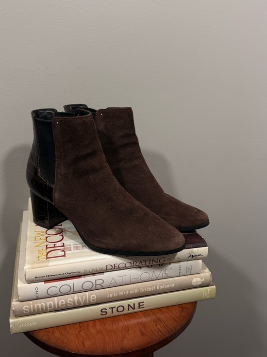 Calvin Klein Shoes - Calvin Klein Women’s Brown Suede Ankle Boots